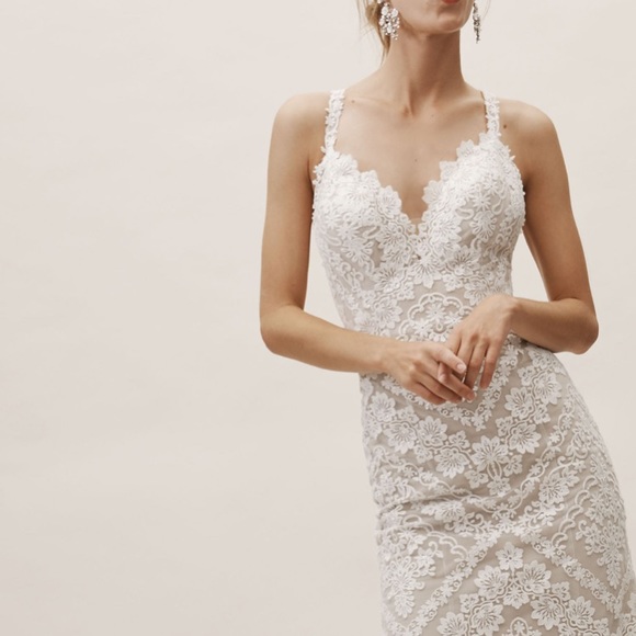 BHLDN Wedding Dress Size 10 - Picture 5 of 7